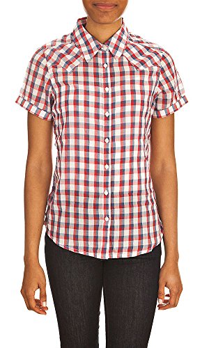 Wrangler Sammy – Bluse mit kurzen Ärmeln – Damen, Blau (Moonlight Blue), Small von Wrangler