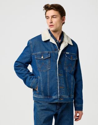 Wrangler Sherpa Classic Regular Jacket Mid Stone Größe XL von Wrangler