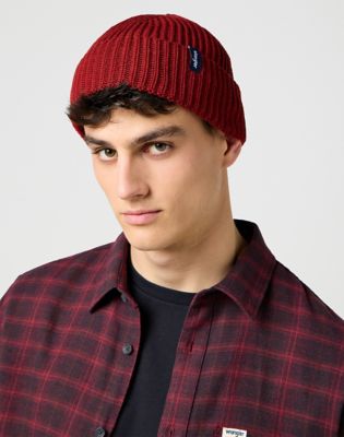 Wrangler Sign Off Beanie Fired Brick Größe One Size von Wrangler