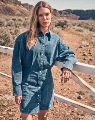 Wrangler Slim Darted Skirt Dress Sapphire Trace Größe XS Wrangler Slim Darted Skirt Dress Sapphire Trace Größe XS von Wrangler