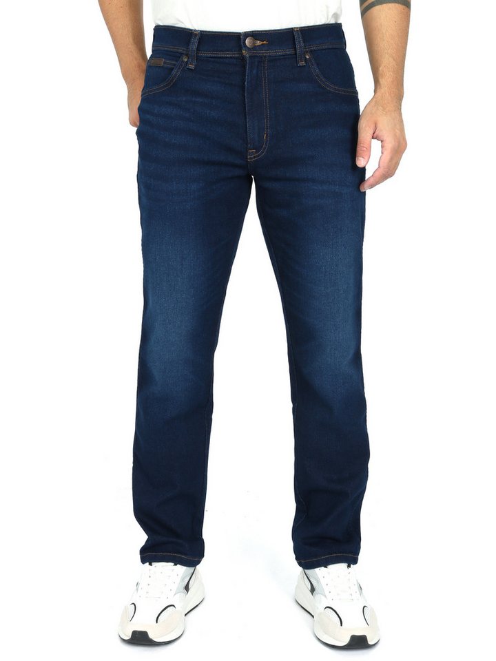 Wrangler Slim-fit-Jeans Leicht & Supersoft - TEXAS SLIM NIGHT SHADE von Wrangler