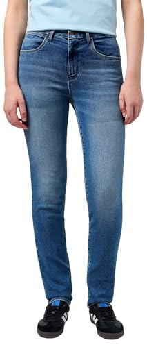 Wrangler Damen Slim Jeans, Raven, 34W / 32L von Wrangler