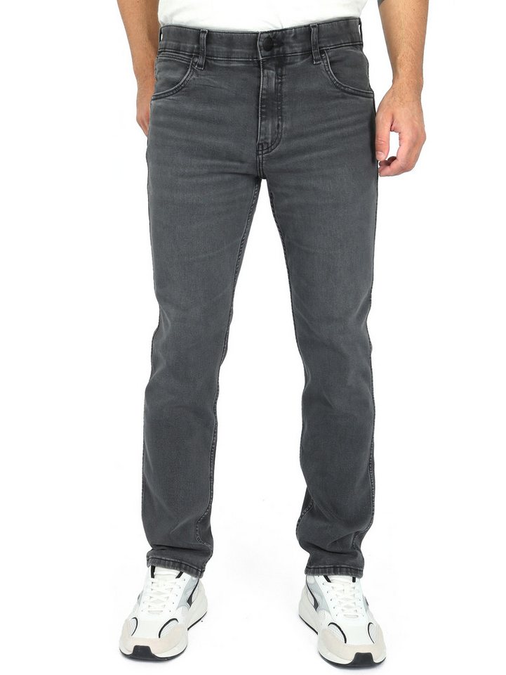 Wrangler Straight-Jeans Regular Fit Superstretch - GREENSBORO WHISPERED WASH von Wrangler
