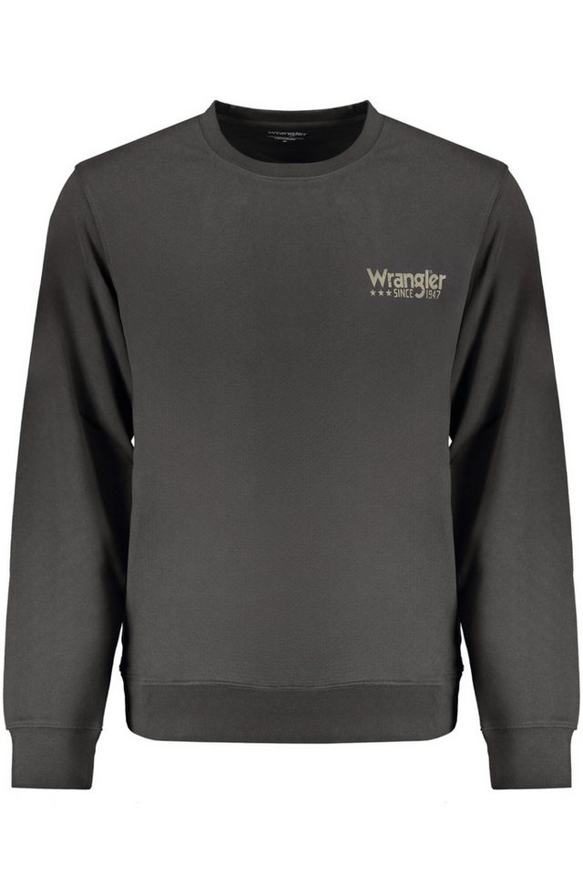 Wrangler Sweatshirt Schwarzes Herren-Sweatshirt: Langarm, Rundhals von Wrangler