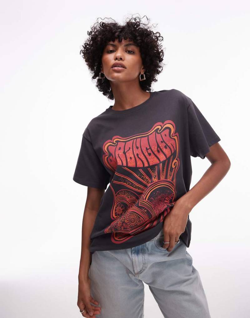 Wrangler - T-Shirt in Schwarz mit Grafikprint auf der Brust von Wrangler