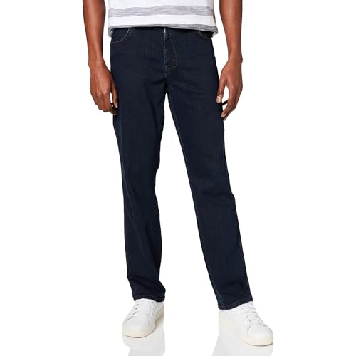 Wrangler Herren Texas Straight Jeans, Blue Black, 42W / 34L EU von Wrangler