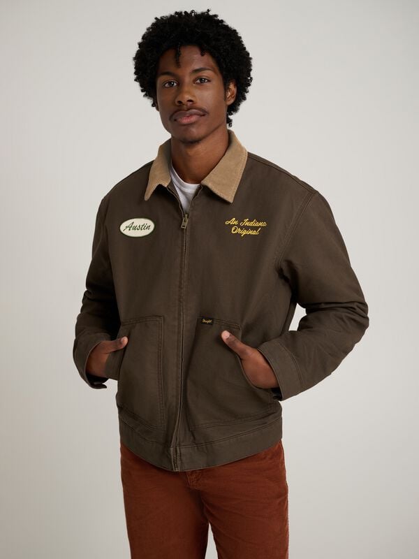 Wrangler Übergangsjacke - Stranger Things Murray Jacket Wren - S bis XL - für Männer - Größe L - braun von Wrangler