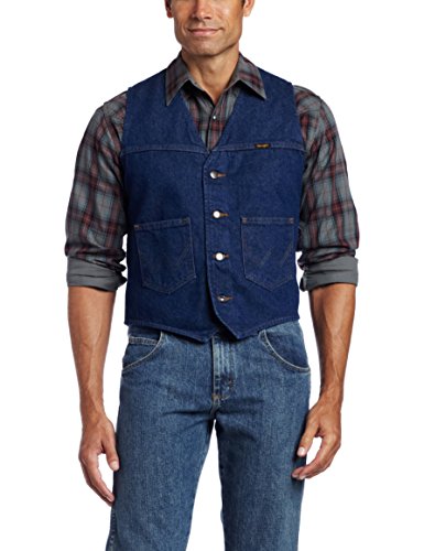 Wrangler Ungefütterte Herrenweste aus Jeansstoff, Denim, X-Large Wrangler Ungefütterte Herrenweste aus Jeansstoff, Denim, X-Large von Wrangler