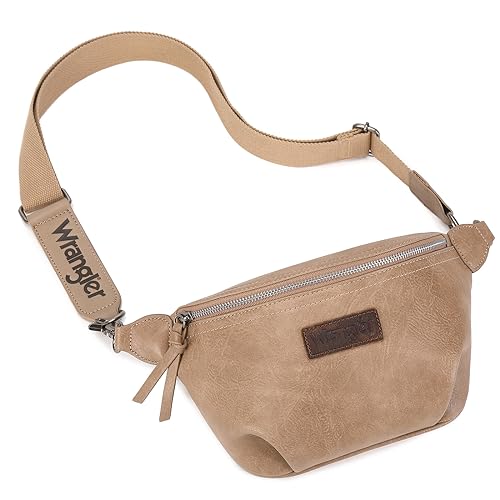 Wrangler Bauchtasche für Damen, Gürteltasche, Gürteltasche, Geschenk für Damen und Herren, Khakifarbene Schultertasche, Tragetasche von Wrangler