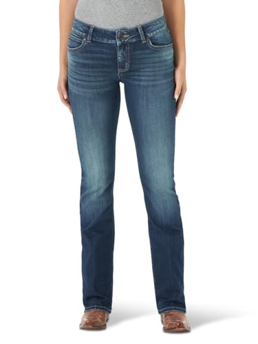 Wrangler Western-Stretch-Boot-Cut-Jeans für Mädchen, blau, 0-32 von Wrangler