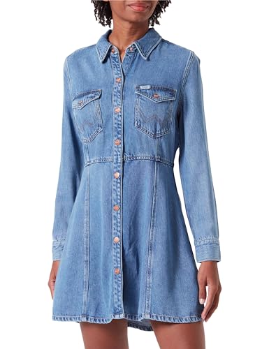 Wrangler Women's A LINE Shirt Casual Dress, Partners, Medium von Wrangler