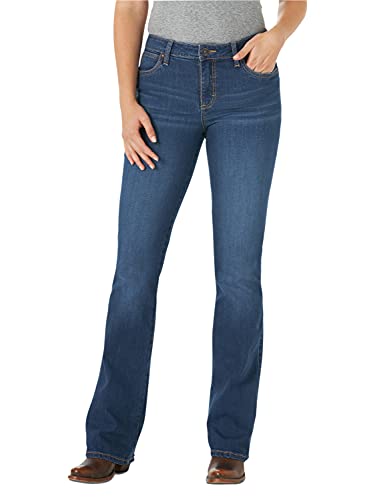 Wrangler Women's Aura Instantly Slimming Mid Rise Boot Cut Jean, Jennifer, 8 von Wrangler