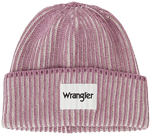 Wrangler Women's Contrast Rib Beanie Hat, Bougainville Purple, One Size von Wrangler