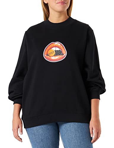 Wrangler Women's Crew Sweatshirts, REAL Black, Medium von Wrangler