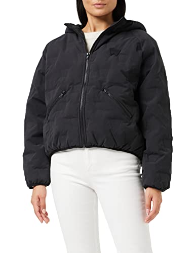 Wrangler Women's DOWN Logo Puffer Jacket, Black, XX-Small von Wrangler