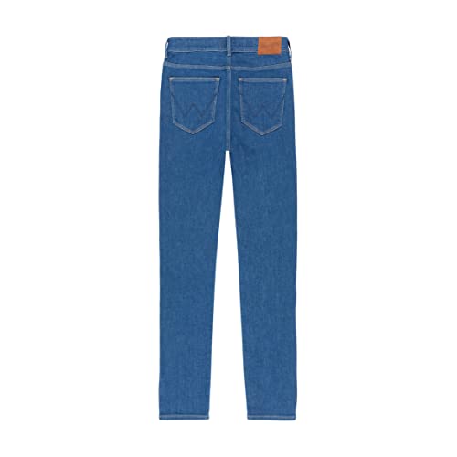 Wrangler Women's HIGH Skinny Jeans, Blue, W27 / L32 von Wrangler