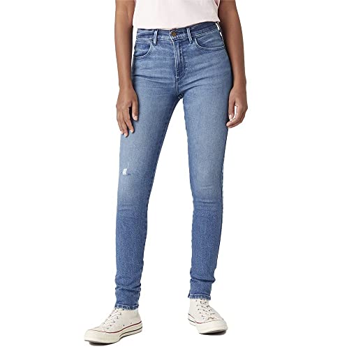 Wrangler Women's HIGH Skinny Pants, Heath, W42 / L32 von Wrangler