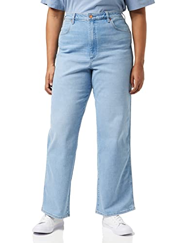 Wrangler Women's MOM Relaxed Pants, AKUA, W27 / L34 von Wrangler