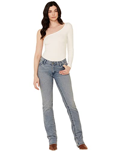 Wrangler Women's Misses Willow Mid Rise Boot Cut Ultimate Riding Jean, Della, 5W x 36L von Wrangler