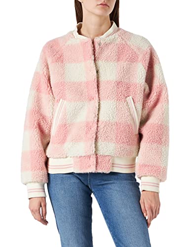 Wrangler Women's Sherpa Bomber Jacket, Silver PINK, XXL von Wrangler