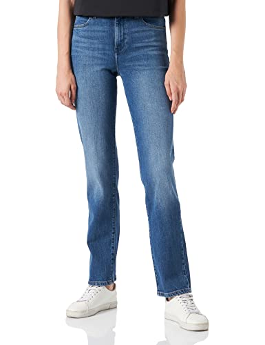 Wrangler Damen Straight Pants, Airblue, 27W 32L EU von Wrangler