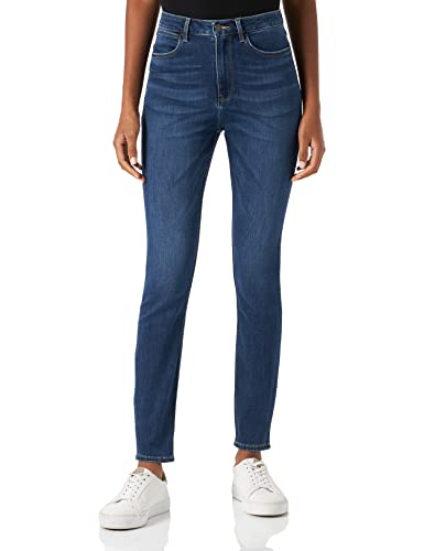 Wrangler Damen HIGH RISE SKINNY Jeans, Marina, 25W / 32L von Wrangler