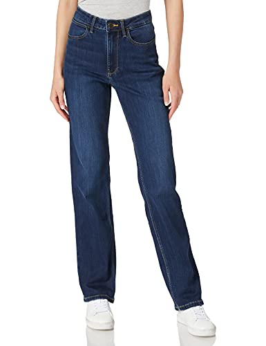 Wrangler Damen HIGH Rise Straight Jeans, Stockton, 34W / 32L von Wrangler