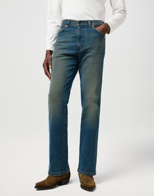 Wrangler Wrancher Bootcut Jean Faded Größe 38 x32 von Wrangler