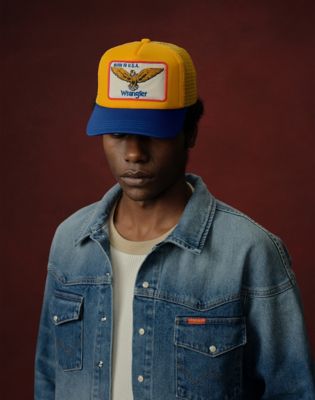 Wrangler Wrangler® x Cherry Trucker Hat Yellow Größe OS von Wrangler