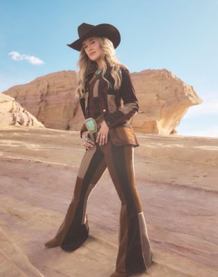 Wrangler Wrangler x Lainey Wilson Patchwork Bottom Corduroy Größe 30 x32 von Wrangler