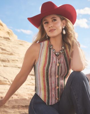 Wrangler Wrangler x Lainey Wilson Rodeo Ben Vest Jacquard Größe XL von Wrangler