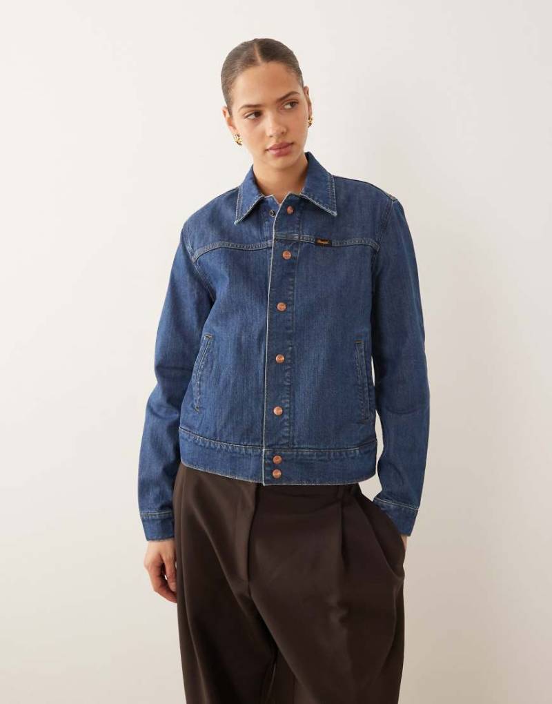 Wrangler x Stranger Things - Nancy - Jeansjacke in Blau von Wrangler