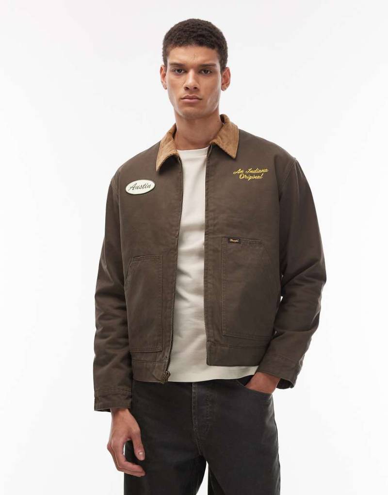 Wrangler x Stranger Things - Schwarze Workwear-Jacke von Wrangler