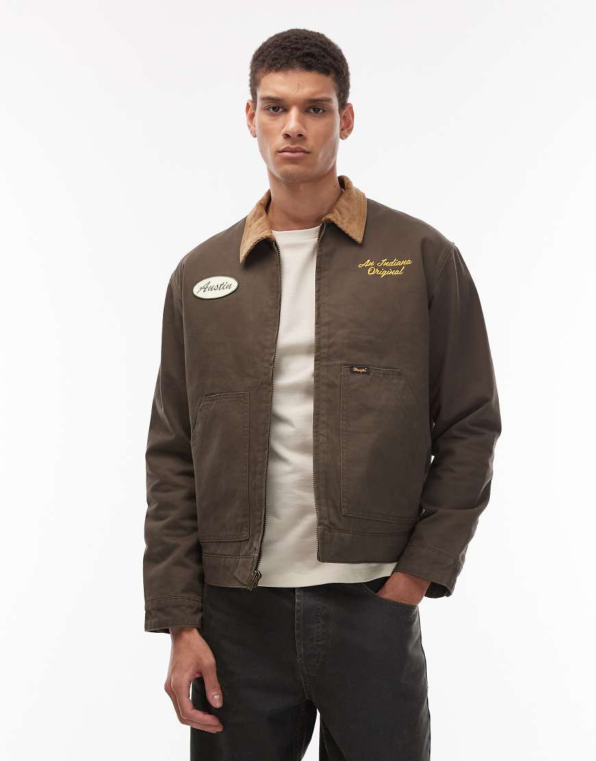 Wrangler x Stranger Things - Schwarze Workwear-Jacke von Wrangler