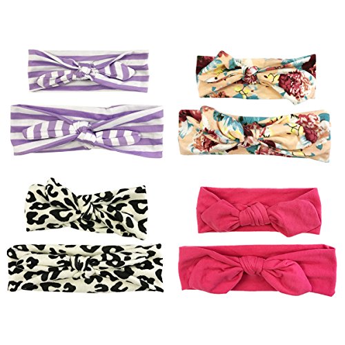 Wrapables Girls Boho Knotted Headband (Set of 4), Fashionista von Wrapables
