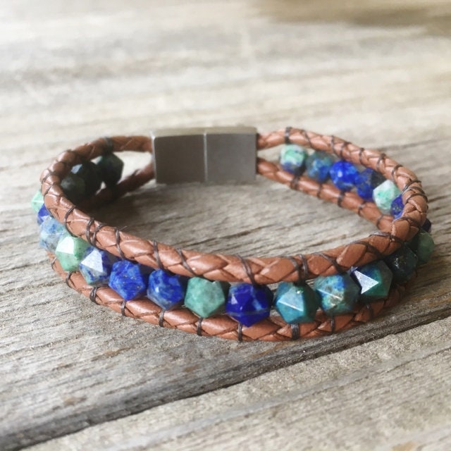 Lapis Boho Armreif von Wrappedtowear
