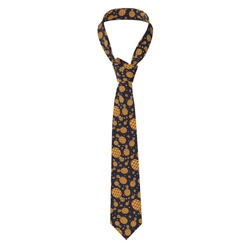 Wratle Modische Herrenkrawatte – Goldene Ananas-Krawatte für Hochzeit, Party, Business, formelle Meetings, Geburtstagsgeschenk, Schwarz , Einheitsgröße Wratle Modische Herrenkrawatte – Goldene Ananas-Krawatte für Hochzeit, Party, Business, formelle Meetings, Geburtstagsgeschenk, Schwarz , Einheitsgröße von Wratle
