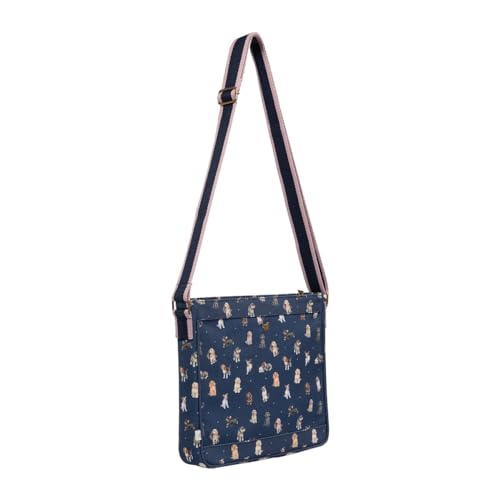 Wrendale Designs - 'A Dog's Life' Hunde-Umhängetasche, blau, Standard von Wrendale Designs