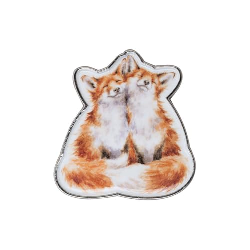 Wrendale Designs - Anstecknadel mit Fuchs-Motiv, Matt versilberte Zinklegierung Wrendale Designs - Anstecknadel mit Fuchs-Motiv, Matt versilberte Zinklegierung von Wrendale Designs