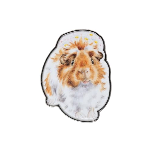 Wrendale Designs Anstecknadel mit Grinny Pig-Meerschweinchen, Matt versilberte Zinklegierung Wrendale Designs Anstecknadel mit Grinny Pig-Meerschweinchen, Matt versilberte Zinklegierung von Wrendale Designs