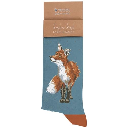 Wrendale Designs Herrensocken Bright Eyes and Bushey Tailed Fox von Wrendale Designs