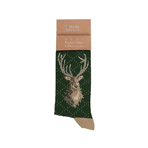 Wrendale Designs Porträt eines Hirsches Herrensocken Hirsch von Wrendale Designs