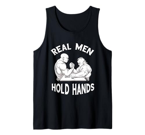 Herren Armwrestling Echte Männer halten Händchen Armwrestling-Sport Tank Top Herren Armwrestling Echte Männer halten Händchen Armwrestling-Sport Tank Top von Wrestler Gripped Armwrestling Sports