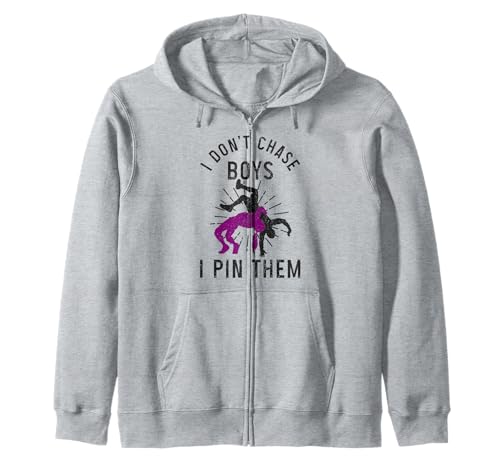 Wrestling Girl Ich jage Jungs nicht ich pinne sie Lustiger Wrestler Kapuzenjacke von Wrestling Apparel & Gifts