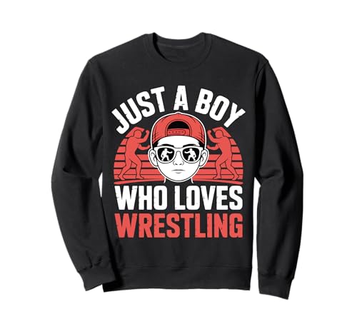 Nur EIN Junge, der Wrestling liebt, Unterhaltung, Kinder Sweatshirt Nur EIN Junge, der Wrestling liebt, Unterhaltung, Kinder Sweatshirt von Wrestling Fan Gift For Boys And Kids Love Wrestle