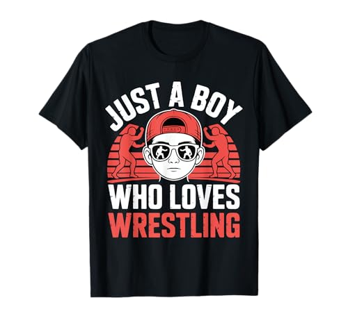 Nur EIN Junge, der Wrestling liebt, Unterhaltung, Kinder T-Shirt Nur EIN Junge, der Wrestling liebt, Unterhaltung, Kinder T-Shirt von Wrestling Fan Gift For Boys And Kids Love Wrestle