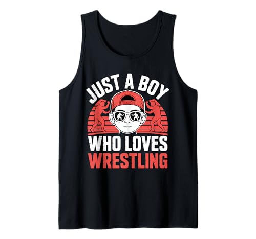 Nur EIN Junge, der Wrestling liebt, Unterhaltung, Kinder Tank Top Nur EIN Junge, der Wrestling liebt, Unterhaltung, Kinder Tank Top von Wrestling Fan Gift For Boys And Kids Love Wrestle