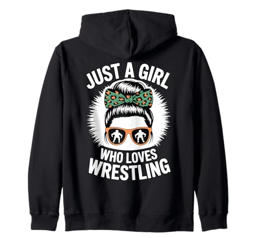 Nur EIN Mädchen, das Wrestling liebt, Wrestler, Mädchen, Kinder Kapuzenjacke Nur EIN Mädchen, das Wrestling liebt, Wrestler, Mädchen, Kinder Kapuzenjacke von Wrestling Fan Gift For Girls And Kids Love Wrestle