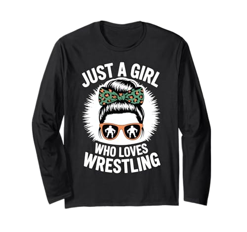 Nur EIN Mädchen, das Wrestling liebt, Wrestler, Mädchen, Kinder Langarmshirt Nur EIN Mädchen, das Wrestling liebt, Wrestler, Mädchen, Kinder Langarmshirt von Wrestling Fan Gift For Girls And Kids Love Wrestle