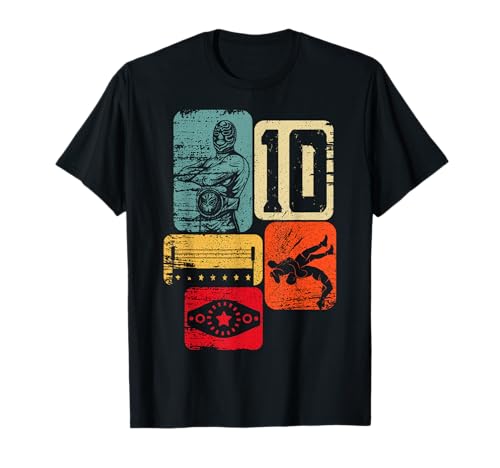 10. Geburtstag Retro Wrestling 10 Jahre alt Junge Mädchen T-Shirt 10. Geburtstag Retro Wrestling 10 Jahre alt Junge Mädchen T-Shirt von Wrestling Funny Birthday
